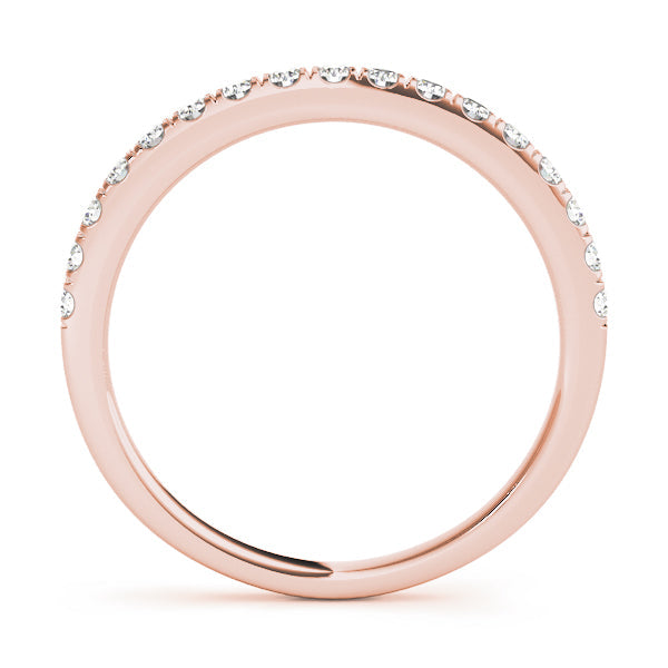 Diamond Half Eternity Ring in Gold & Platinum
