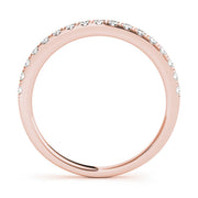Diamond Half Eternity Ring in Gold & Platinum