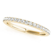 Split Prong Half Eternity Ring in 10K/14K gold and platinum with certified lab-grown or natural diamonds