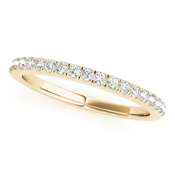 Diamond Half Eternity Ring in 10K/14K gold and platinum with certified lab-grown or natural diamonds