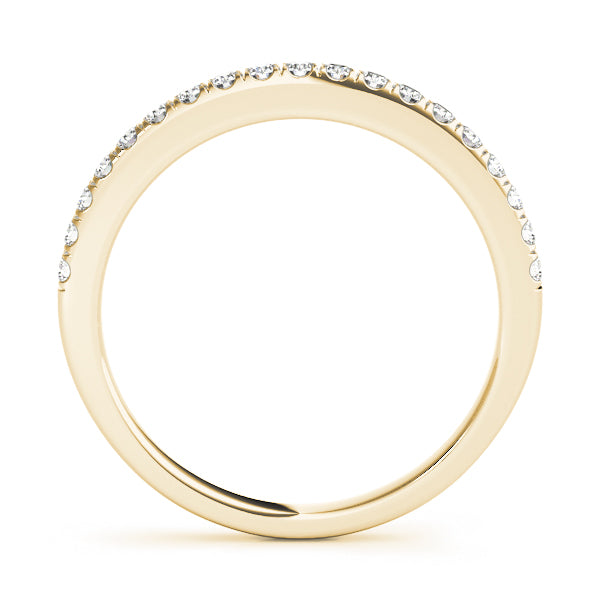 Diamond Half Eternity Ring in Gold & Platinum