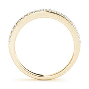 Diamond Half Eternity Ring in Gold & Platinum