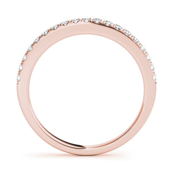 Diamond Half Eternity Ring in Gold & Platinum