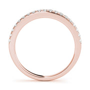 Diamond Half Eternity Ring in Gold & Platinum