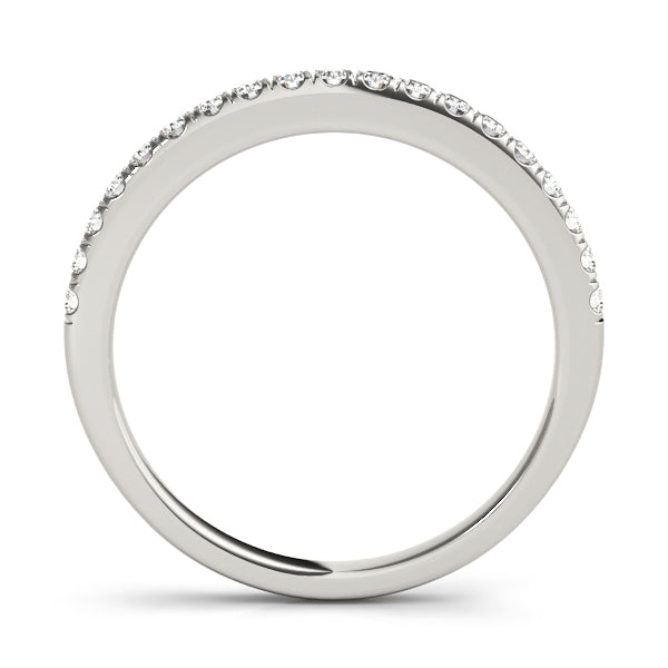 Diamond Half Eternity Ring in Gold & Platinum