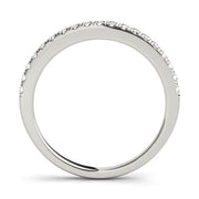 Diamond Half Eternity Ring in Gold & Platinum