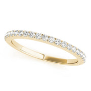 Diamond Half Eternity Ring in 10K/14K gold and platinum with certified lab-grown or natural diamonds