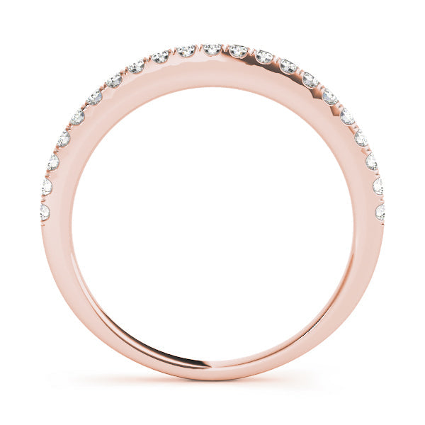 Diamond Half Eternity Ring in Gold & Platinum