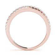 Diamond Half Eternity Ring in Gold & Platinum