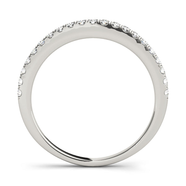Diamond Half Eternity Ring in Gold & Platinum