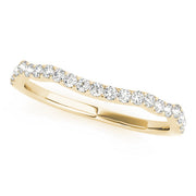Diamond Half Eternity Ring in 10K/14K gold and platinum with certified lab-grown or natural diamonds