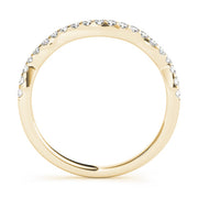 Diamond Half Eternity Ring in Gold & Platinum