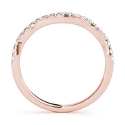 Diamond Half Eternity Ring in Gold & Platinum