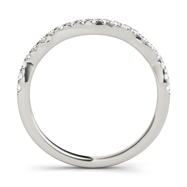 Diamond Half Eternity Ring in Gold & Platinum