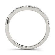 Diamond Half Eternity Ring in Gold & Platinum