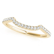 Diamond Half Eternity Ring in 10K/14K gold and platinum with certified lab-grown or natural diamonds