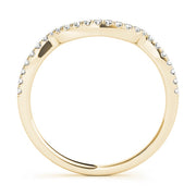 Diamond Half Eternity Ring in Gold & Platinum
