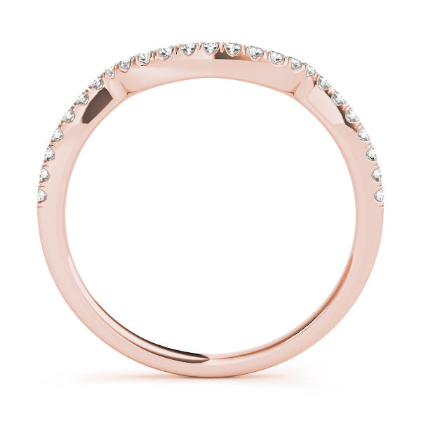 Diamond Half Eternity Ring in Gold & Platinum