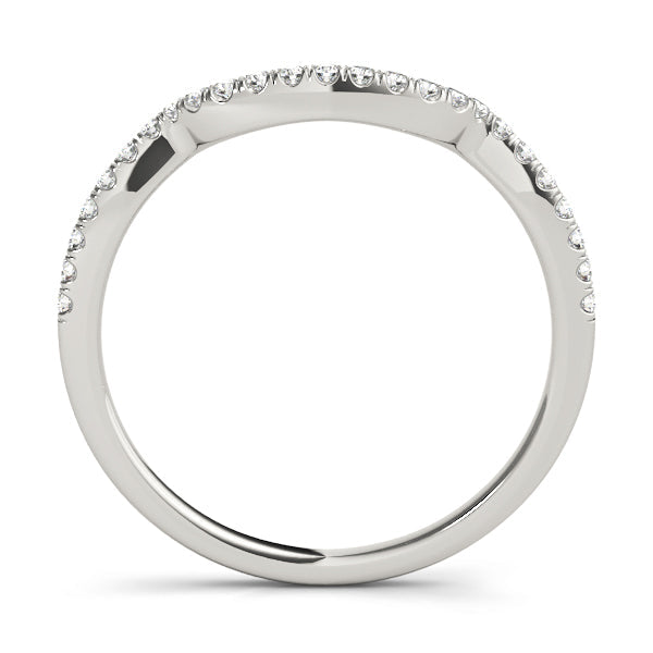 Diamond Half Eternity Ring in Gold & Platinum