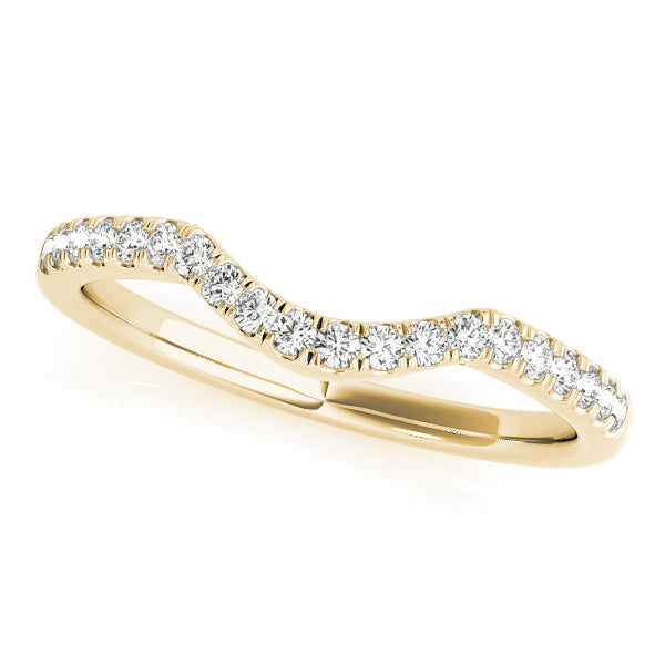 Diamond Half Eternity Ring in 10K/14K gold and platinum with certified lab-grown or natural diamonds