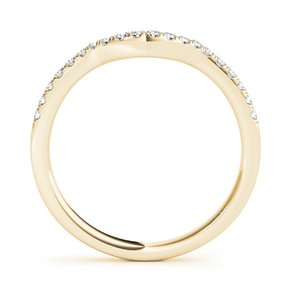 Diamond Half Eternity Ring in Gold & Platinum