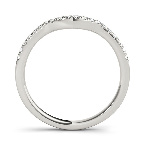 Diamond Half Eternity Ring in Gold & Platinum