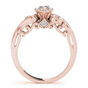 Adored Antique Marquise Diamond Engagement Ring in 10K/14K gold and platinum with certified lab-grown or natural diamonds