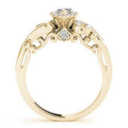 Adored Antique Marquise Diamond Engagement Ring in 10K/14K gold and platinum with certified lab-grown or natural diamonds
