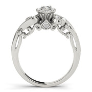 Adored Antique Marquise Diamond Engagement Ring in 10K/14K gold and platinum with certified lab-grown or natural diamonds