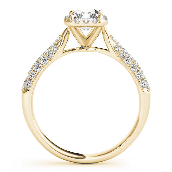 Eternal Multi-Row Emerald Diamond Engagement Ring in 10K/14K gold and platinum with certified lab-grown or natural diamonds