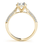 Eternal Multi-Row Emerald Diamond Engagement Ring in 10K/14K gold and platinum with certified lab-grown or natural diamonds
