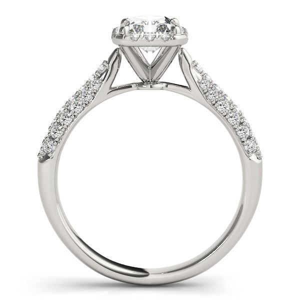 Eternal Multi-Row Emerald Diamond Engagement Ring in 10K/14K gold and platinum with certified lab-grown or natural diamonds