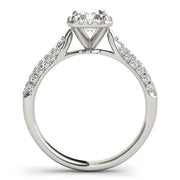 Eternal Multi-Row Emerald Diamond Engagement Ring in 10K/14K gold and platinum with certified lab-grown or natural diamonds