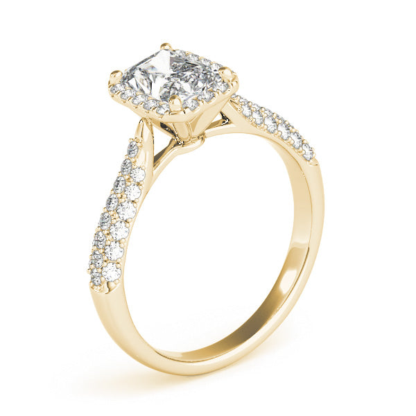 Eternal Multi-Row Emerald Diamond Engagement Ring in 10K/14K gold and platinum with certified lab-grown or natural diamonds