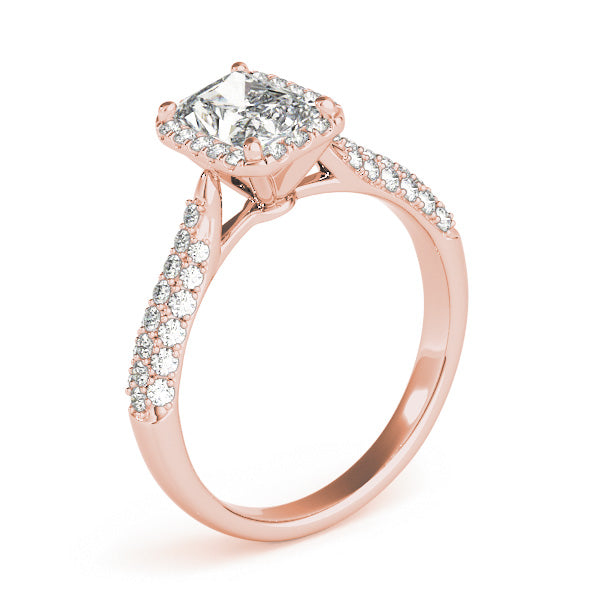 Eternal Multi-Row Emerald Diamond Engagement Ring in 10K/14K gold and platinum with certified lab-grown or natural diamonds