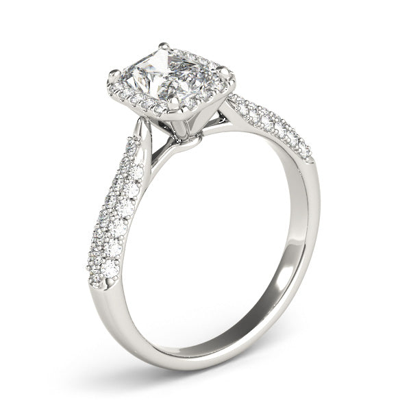 Eternal Multi-Row Emerald Diamond Engagement Ring in 10K/14K gold and platinum with certified lab-grown or natural diamonds