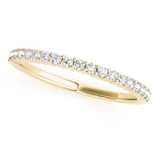 Prong Set Half Eternity Ring in 10K/14K gold and platinum with certified lab-grown or natural diamonds