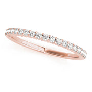 Prong Set Half Eternity Ring in Gold & Platinum