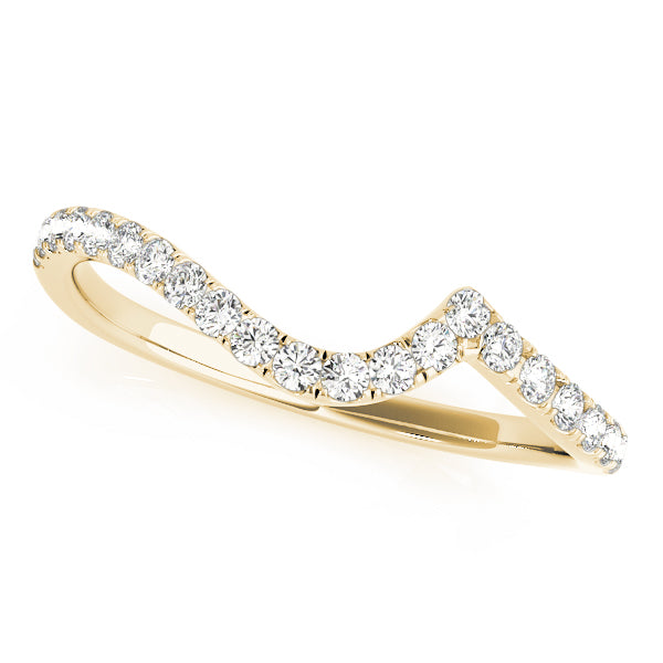 Diamond Half Eternity Ring in 10K/14K gold and platinum with certified lab-grown or natural diamonds