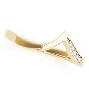 Diamond Half Eternity Ring in 10K/14K gold and platinum with certified lab-grown or natural diamonds