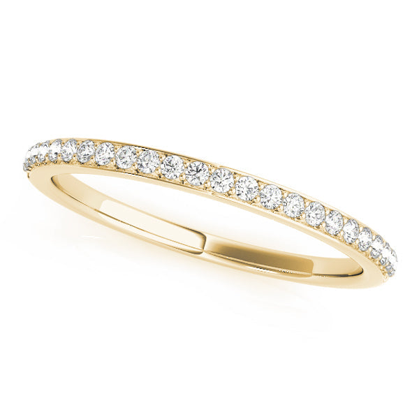 Shared Prong Set Half Eternity Ring in 10K/14K gold and platinum with certified lab-grown or natural diamonds