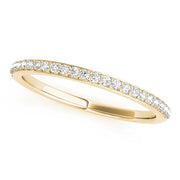 Shared Prong Set Half Eternity Ring in 10K/14K gold and platinum with certified lab-grown or natural diamonds