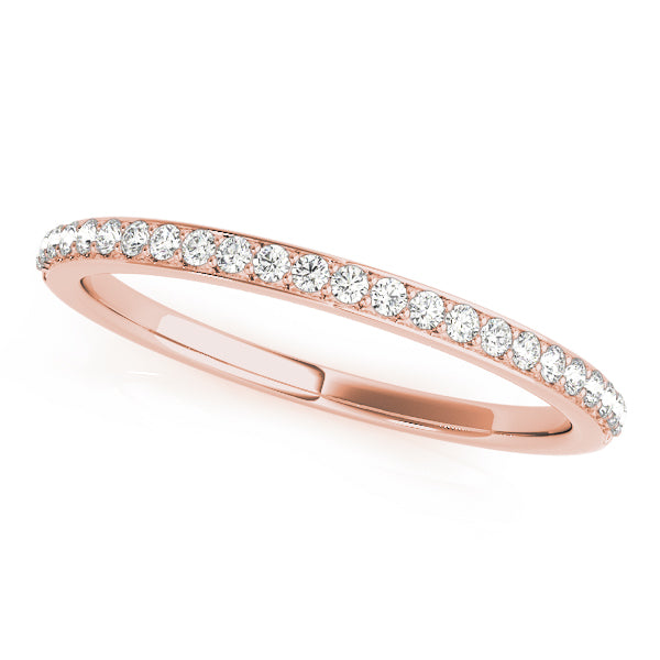 Shared Prong Set Half Eternity Ring in Gold & Platinum