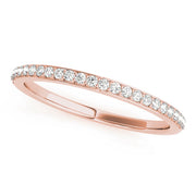 Shared Prong Set Half Eternity Ring in Gold & Platinum