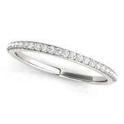 Shared Prong Set Half Eternity Ring in Gold & Platinum