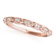 Vintage-Inspired Half Eternity Ring in Gold & Platinum