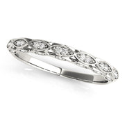 Vintage-Inspired Half Eternity Ring in Gold & Platinum