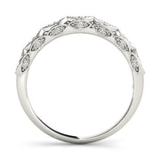 Vintage-Inspired Half Eternity Ring in Gold & Platinum