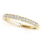 Prong in Channel Bezel Sides Wedding Half Eternity Ring in 10K/14K gold and platinum with certified lab-grown or natural diamonds