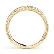 Channel Set Half Eternity Ring in Gold & Platinum